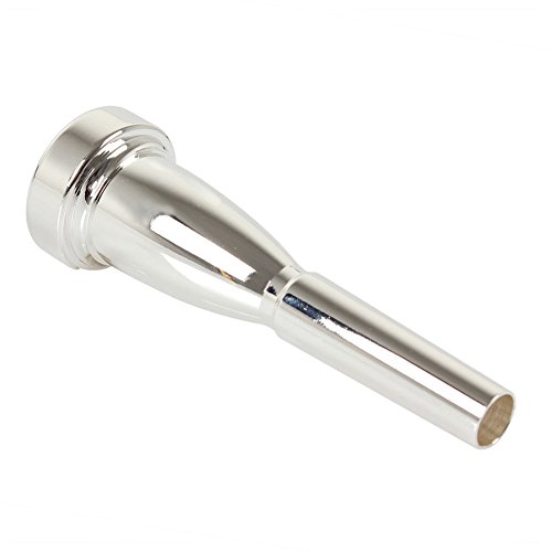 StyleZ Silver/Gold Plated Trumpet Mouthpiece for Yamaha Bach Replacement Musical Instruments Accessories (5C, A-Silver)
