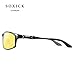 VEOAY HD Night Driving Glasses Anti Glare Polarized Night Vision Glasses Safe Driving Glasses for Men Women (yellow 4)
