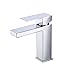 KES Bathroom Faucet Single Handle Vanity Bathroom Sink Faucet Single Hole cUPC Certified Stainless Steel Polished Finish, L3156ALF-CH