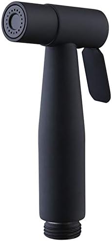 Nozzle Shower Black Toilet Bidet Hand Sprayer Shower Head Stainless Steel Hygienic Shut Off Sprayer Accessories for Bathr