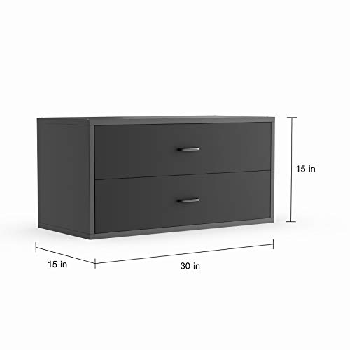 Foremost 327901 Modular Large 2Drawer Cube Storage System, White