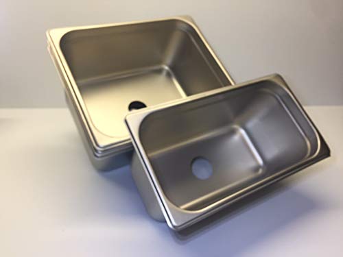 4 3 Compartment Custom (Steam Table Pans) Drop In Sink for Portable Food Trucks, Trailers or Kiosk with Hot Water and Hand Wash DIY 17 pieces - Thumbnail 4