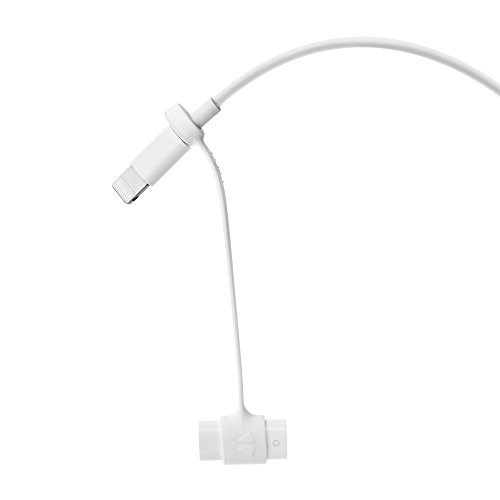 Lightning Power- 3-pc Set Premium Silicone Pencil Cap Holder + Lightning Adapter Tether + Tip Cover for Apple Pencil (White)