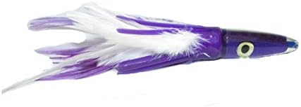 H2o Saltwater Fishing Ahi Feather Big Game Trolling Lure (Purple/White)