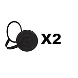 Nalgene 32oz Wide Mouth Water Bottle Cap Replacement Black Loop Top Lid (2-Pack)