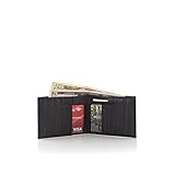 ALLETT RFID Protected Slim Leather Sport Wallet, Black
