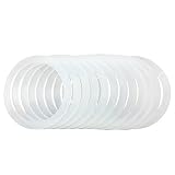12 PCS Silicone Gasket Sealing Rings for Wide Mouth Mason Jar/Ball Plastic Storage Cap, Reusable Food-Grade Airtight Rubber Seal for Caning Jar Plastic Lids