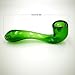 WLLP 5.5 Inch Portable Art Glass,Small Size and Beautiful,Heat Resistant,Can be Used as a Collectible(Gemstone Green)