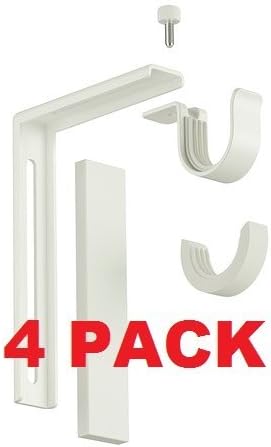 Amazon Com Ikea Curtain Rod Bracket Holder 4 Pack White