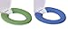 Hoocozi 2Pack Soft and Warm Thicken Toilet Seats Covers (Green + Dark Blue)