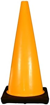 Cortina Safety Products 03-500-67 PVC Traffic Cone, 28", Yellow