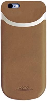 Pond Stream iPhone 6 &amp; iPhone 6s Qi Wireless Charging Case Gold Beach - Tan Leather/Platinum Gold 89/107