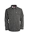 Coleman Fleece Lined Washed Canvas Shirt Jackets for Men (Large, Carbon)