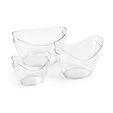 Clear Acrylic Food Grade Ice Bucket; Wine Chiller