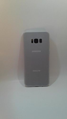 Ultra Slim colorful Soft matte silicone skin for Samsung 8 Plus (White)