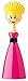 Casa Vigar Margot Washing Up Brush with Pink Ball Gown Design
