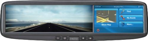 Intraphex TD43TP-KCPK Hyundai/Kia Black Rear View Mirror with 4.3" Display Touchscreen Monitor, Bluetooth, GPS Navigation and TDCAMBAR Backup Camera