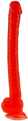 LLGGDD 16-inch Ultra-Long Soft V-Î-Brâtors Reality Dî`Ld.ɔS Silicone Medical Material with Suction Cup Stick Safe Soft Beginner (Color : B)