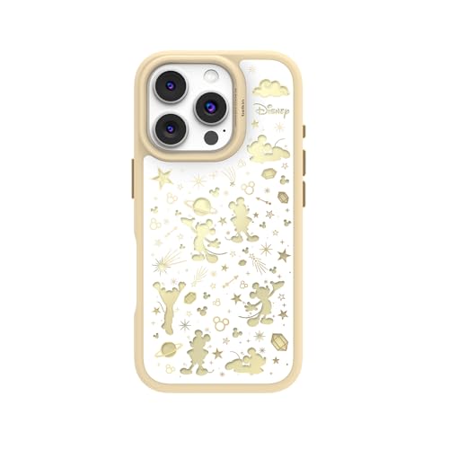 Belkin iPhone16 Pro Disney Star Mickey White ケース MagSafe対応 マグネット搭載 薄型 超耐衝撃 MSA023qcWG-DY