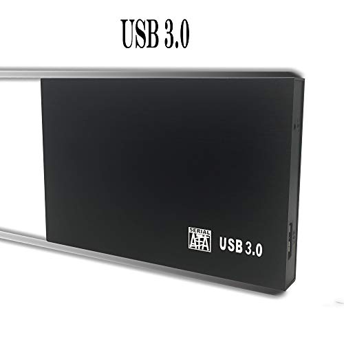 HWAYO 2.5'' 750GB Ultra Slim Portable External Hard Drive USB3.0 HDD Storage for PC/Desktop/Laptop/MacBook/Chromebook/Xbox One(Black)