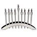 Brushed Stainless Steel Electric Menorah