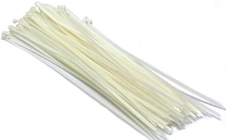 LIFEBOX 100Pcs Nylon Cable Ties 12 Inch Plastic Multi-purposes Self-Locking Strap Zip Wrap Electrical Ties White