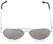 zeroUV FULL MIRROR Mirrored Metal Aviator Sunglasses (Silver)