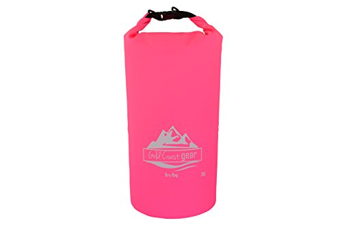 Gold Coast gear Dry Bag Waterproof Sack Multiple Sizes with Shoulder Strap (Pink