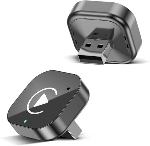2026 New Wireless CarPlay Adapter & Android Auto Dongle– Converts Wired CarPlay to Wireless, Plug & Play, Auto Reconnect, Dual-Band 2.4G/5G, Lag-Free, USB-A&C Adapter Included