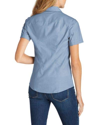 Eddie Bauer Womens Wrinkle Free Short Sleeve Shirt Solid