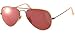 Ray-Ban Aviator Classic, Demiglos Brushed Bronze/ Red Mirror, 58 mm