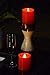 HoogaLife Gift Package 2 Pieces Red Flameless Candles (D 3