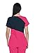 Barco Grey's Anatomy Signature 2140 Contrast Mock Wrap Top Chateau Rose/Graphite M