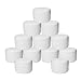 Houseables White Jar Lotion Container, 2 Oz, 59 ML Gram Capacity, 12 pcs, Plastic, BPA Free, w/Removable Inner Liners & Dome Lids for Cosmetic Samples, Cream
