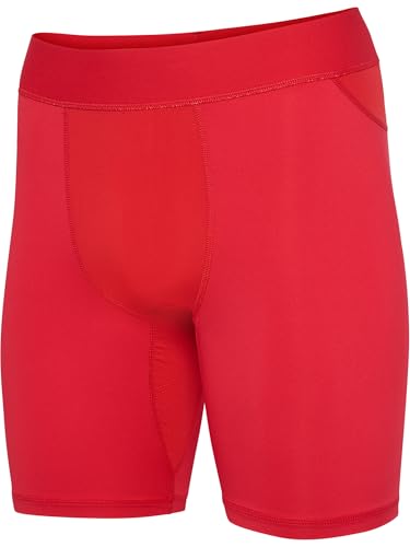 hummel Hmlbl Performance-Mallas Cortas Pantalones, Color Rojo, Small para Hombre