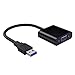 USB 3.0 to VGA Adapter Multi-display Video Converter- PC Laptop Windows 7/8/8.1/10,Desktop, Laptop, PC, Monitor, Projector, HDTV, Chromebook (Black)