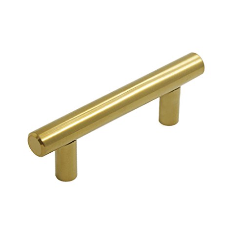 Probrico Brushed Brass Modern Hardware Kitchen T Bar
