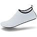 SEEKWAY Unisex Water Sports Shoes Barefoot Aqua Socks Slip-on Indoor Outdoor Activities SK001 704 Stripe White 6-7