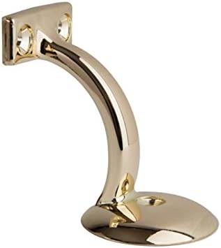 Classic Handrail Bracket for Wood Stair Railings (Brass)