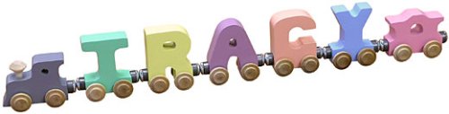 5 Letter Pastel NameTrain - Made in USA
