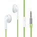 KINDEN Duarable Earbuds with Microphone Noise Isolating Bass Stereo Tangle Free Earphone Headphone Headset for Apple iPhone Android Cell Phones (Green)