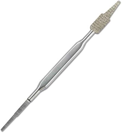 コモライフ Comolife ダブルヘッド巻爪ヤスリ 痛い 足 まき爪ケア ダイヤモンド粒子 ストレート 食い込み 削る 爪やすり 2種類のヤスリ 受注生産品 カーブ 角