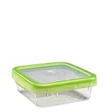 OXO Good Grips LockTop 30-2/5-Ounce Square Container with Green Lid
