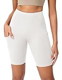 ODODOS 8" Tummy Control Yoga Shorts for Women with