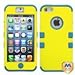 MYBAT IPHONE5HPCTUFFSO011NP Premium TUFF Case for iPhone 5 - 1 Pack - Retail Packaging - Yellow/Tropical Teal