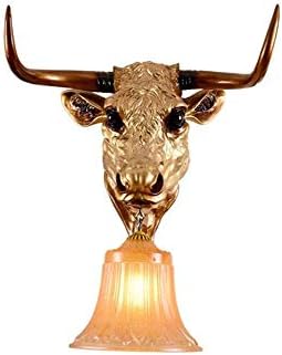 European Retro Animal Wall Lamp,Living Room Hotel Luxurious Corridor Resin Wall Light,Bedroom Decoration Bedside Lamp YDYG