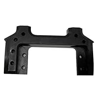 Kathleen88 Front Beam Bracket Guide Car Servo Relocation Parts Bumper Mount Metal Crawler Holder Support Frame RC Toy Accessories for Axial SCX10 90047(Black)