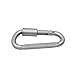 Bukm Aluminum Carabiner Keychain D-Ring Locking Carabiner Hook Lock Key Chain for Camping Hiking Fishing Traveling Outdoor Titanium EDC Gear (6 Count)