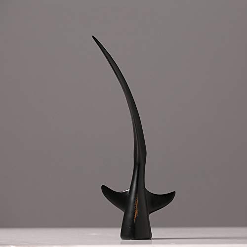 MQW European-Style Living Room Tabletop Decoration Retro Creative Animal Shape Home Soft Furnishings Fishtail Resin Crafts 3 Pieces Delicate and Beautiful
