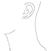 Minimalist Geometric Tribal Scroll Ear Pin Crawlers Climbers Earrings For Women For Teen .925 Sterling Silver